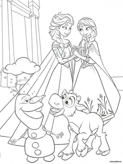 Desenhos para colorir da Frozen