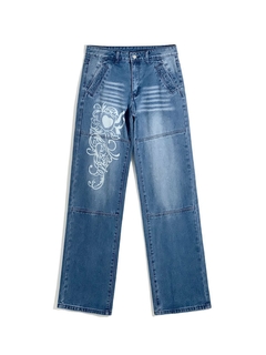 Calça jeans heart Y2k - comprar online