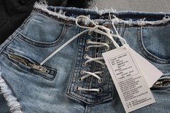 Short Jeans cadarço hot ( encomenda ) - Baby Black Shop