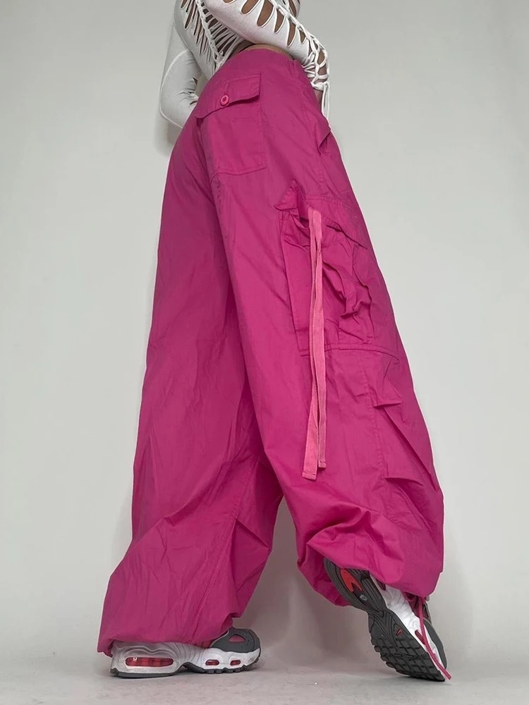 parachute pants calça pink