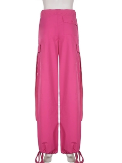 Image of Calça parachute pink moment