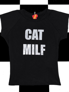 Baby tee cat milf