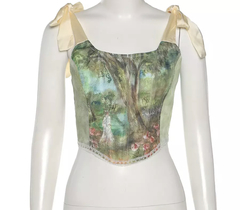 Cropped corset Renaissance na internet