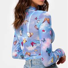 Crop top Butterfly na internet