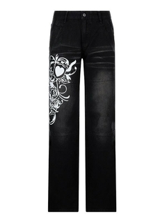 Calça jeans heart Y2k - online store