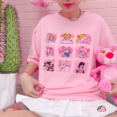 Camiseta Harajuku Sailor moon ( encomenda )