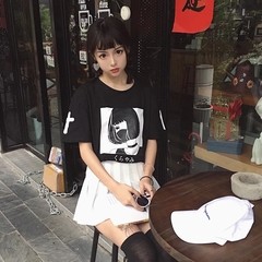 Camisa Harajuku Kawaii - Baby Black Shop