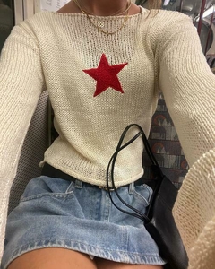 Camisa crochê star - Baby Black Shop