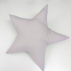 Almohadón estrella simple gris
