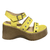 Sandalia Cuero Amarillo ART 2686