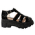 Sandalia Franciscana Vegan Charolada Negro 4110MURA