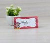 Plaquinha para identificação buffet Minnie e Mickey - 10 unidades