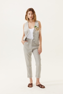 PANTALON BAYO CIGARETTE GRIS - comprar online