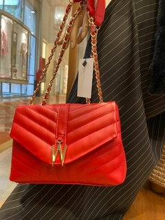 CARTERA W CUERO ROJO - comprar online