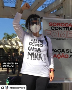 camiseta lute como uma mina