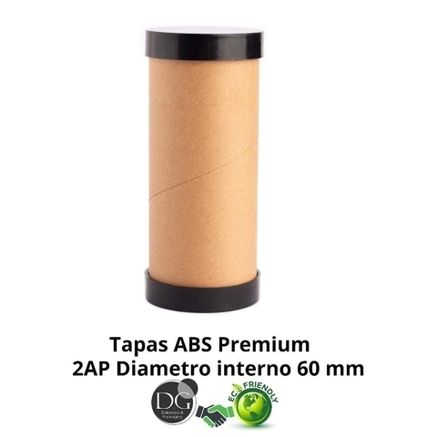 2AP 35cm (alto) diametro 60mm x25u con tapas ABS Premium