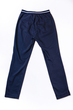 PANTALON AZUL ELASTICO ZARA BASIC en internet