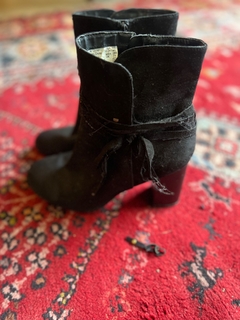 botas negras con moño christoan siriano - comprar online