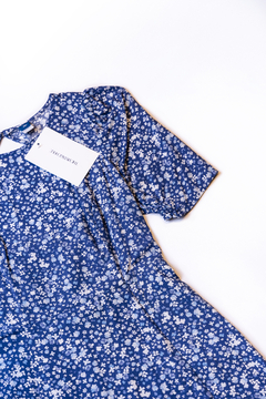 VESTIDO AZUL FLORES OLD NAVY