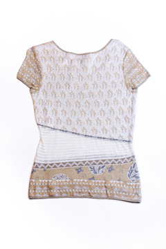 REMERA BEIGE Y BLANCA KENZO PARIS en internet