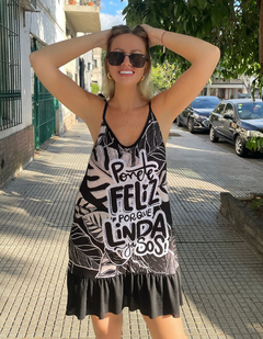 VEstido Floppy negro LINDA