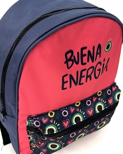 MOCHILA EMILY BUENA ENERGIA AZUL en internet