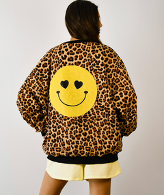 BUZO Sophia print marron smiley on internet