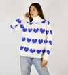 SWEATER CUORE BLUE