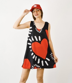 Vestido Moon Negro cuore red - comprar online