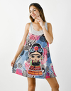 VESTIDO MACEIO GRIS FRIDA PINK