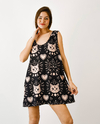 Vestido Moon Negro gatito