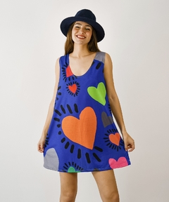 Vestido Moon gris cuore blue - comprar online