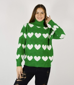 SWEATER CUORE GREEN