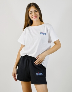 REMERA BORDADA SOPHY BLANCA LINDA ROSA - buy online