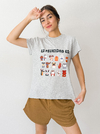 Remera Agus gris felicidad perros - buy online