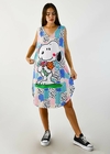 VESTIDO SUMMER GRIS SNOOPY