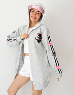 CAMPERA LOLA GRIS GATOS - PIPIRETA