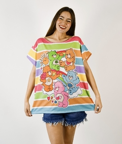 REMERA OVERSIZE HANNA ositos rainbow - comprar online