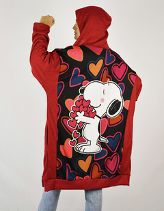 MAXI SACO LEYTTON fucsia oscuro snoopy