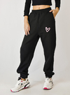 PANTALON JARRY FRISADO negro pink cuore