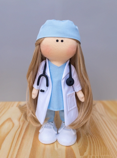 Roupa De Médica Enfermeira Para Boneca Barbie Chapéu Rosa