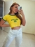 Cropped Brasil Retrô Amarelo na internet