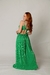 Vestido Plissado Longo Verde - comprar online