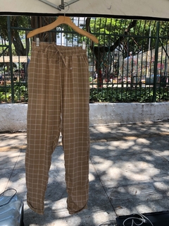 Calça Xodó Grid Bege