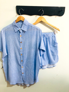 Camisa Vicky Azul - comprar online