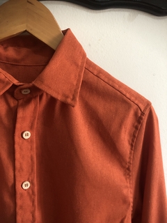 Camisa Linho Laranja - loja online