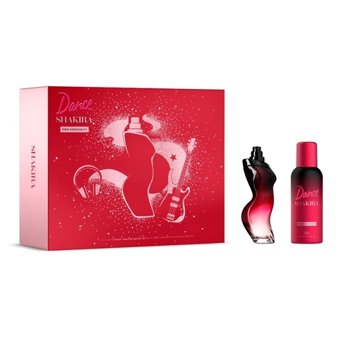 SET SHAKIRA DANCE RED MIDNIGHT EDT 80 ML + DEO 150 ML