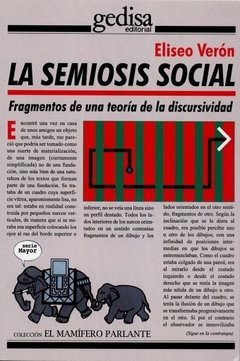 SEMIOSIS SOCIAL FRAGMENTO DE UNA TEORIA DE LA DISC - VERON ELISEO