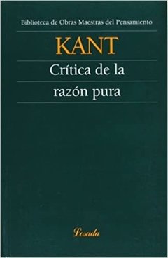 CRITICA DE LA RAZON PURA - KANT IMANUEL
