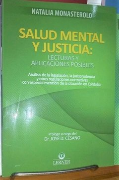 SALUD MENTAL Y JUSTICIA LECTURAS Y APLICACIONES PO - MONASTEROLO NATALIA